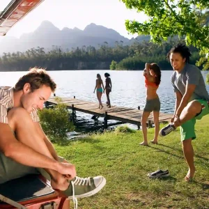 RV swimming lake
